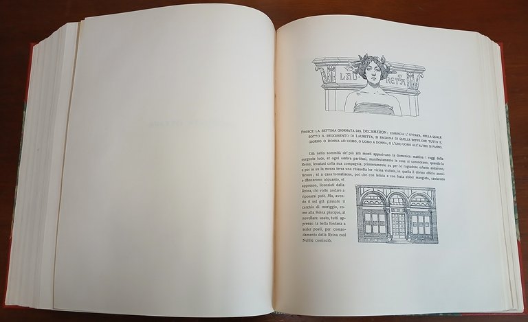 Il Decamerone di Messer Giovanni Boccaccio illustrato da Tito Lessi.