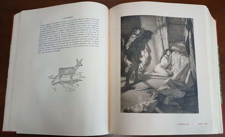 Il Decamerone di Messer Giovanni Boccaccio illustrato da Tito Lessi.