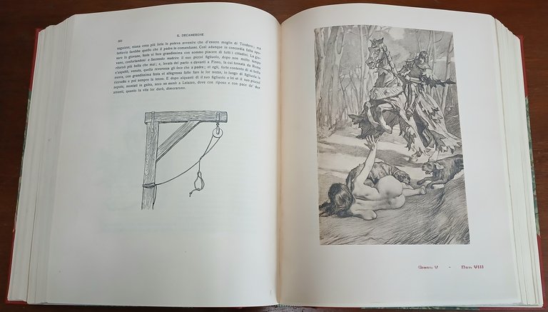 Il Decamerone di Messer Giovanni Boccaccio illustrato da Tito Lessi.