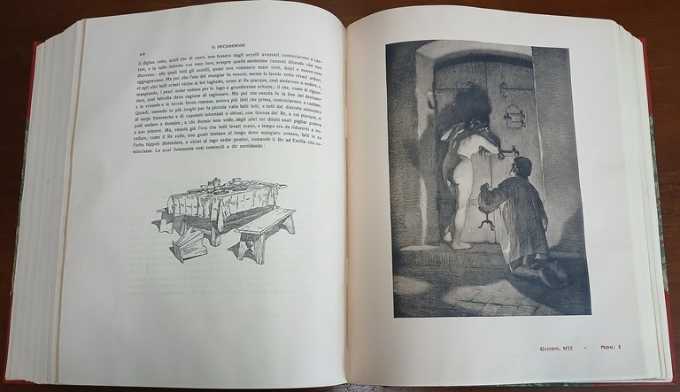 Il Decamerone di Messer Giovanni Boccaccio illustrato da Tito Lessi.