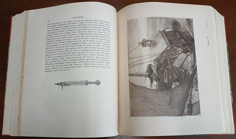 Il Decamerone di Messer Giovanni Boccaccio illustrato da Tito Lessi.