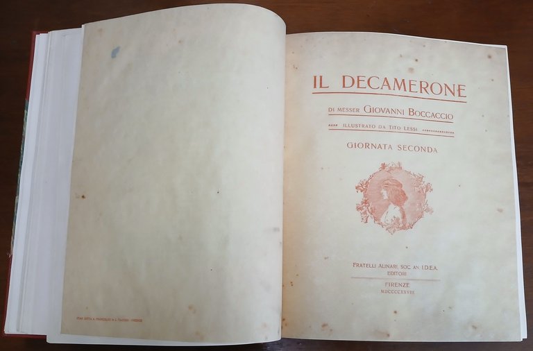 Il Decamerone di Messer Giovanni Boccaccio illustrato da Tito Lessi.