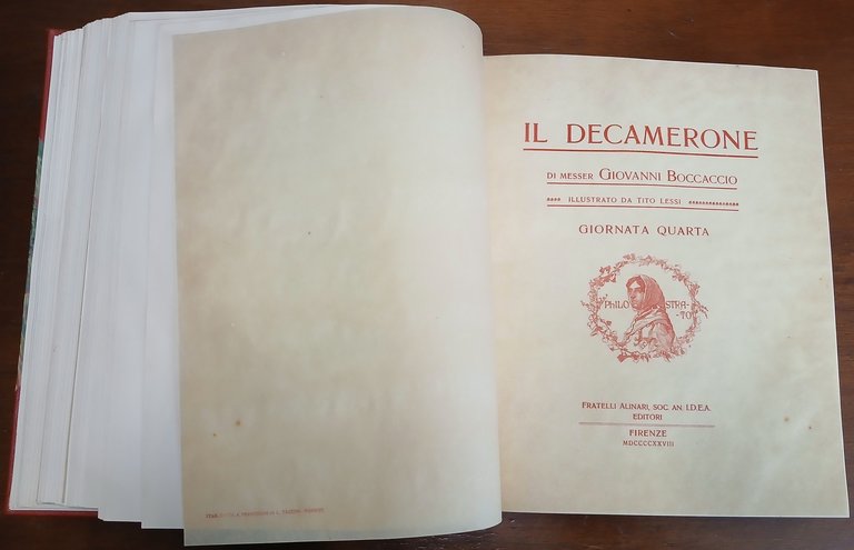Il Decamerone di Messer Giovanni Boccaccio illustrato da Tito Lessi.