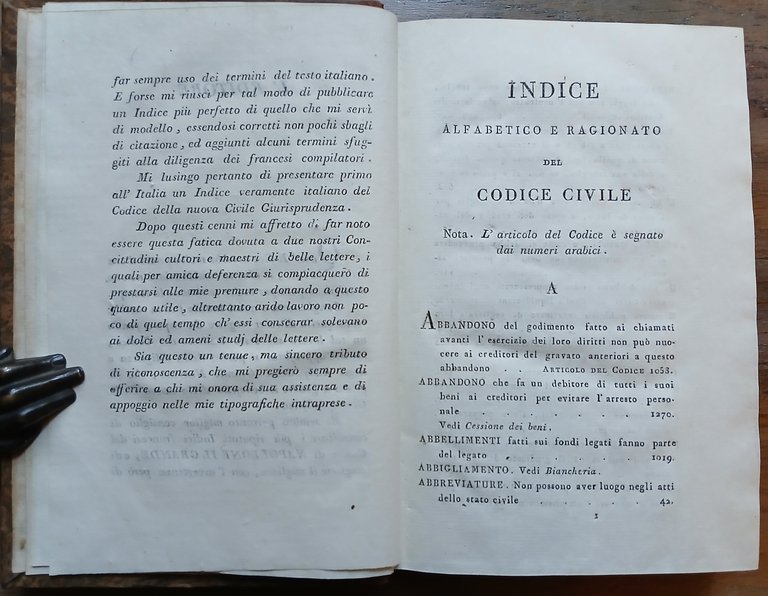 Indice ragionato del Codice civile di Napoleone il grande.