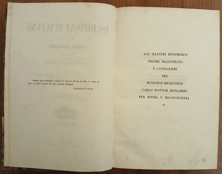 Iscrizioni italiane del Dottor Carlo Mongardi medicinese socio di varie … | Immagine Gallery 3