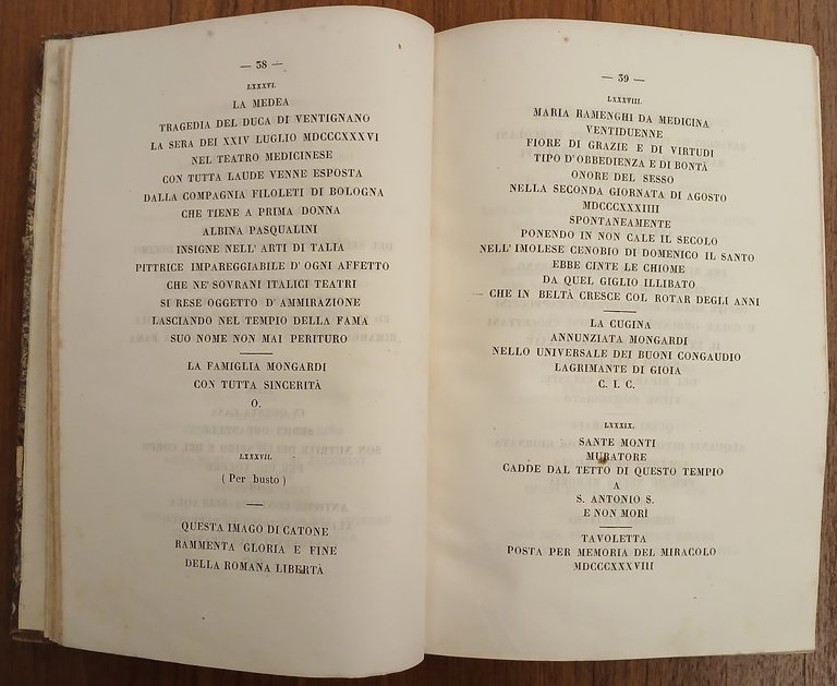 Iscrizioni italiane del Dottor Carlo Mongardi medicinese socio di varie … | Immagine Gallery 6