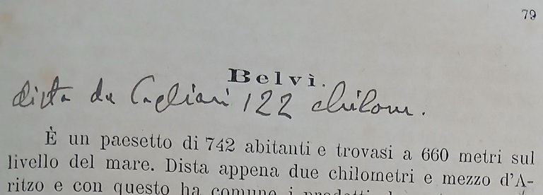 La Barbagia e i Barbaracini in Sardegna.