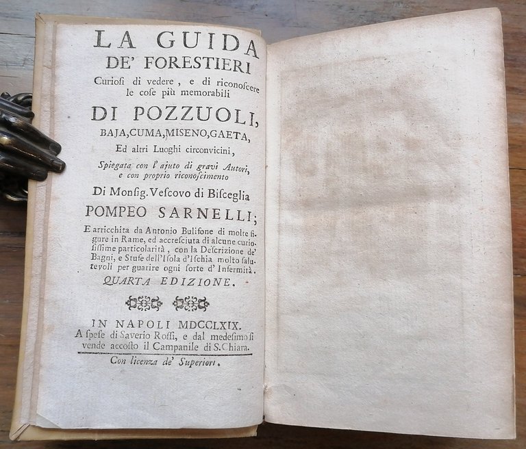 La Guida de' Forestieri curiosi di vedere, e di riconoscere …