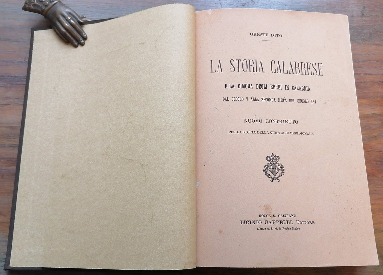 La Storia Calabrese e la dimora degli Ebrei in Calabria, …