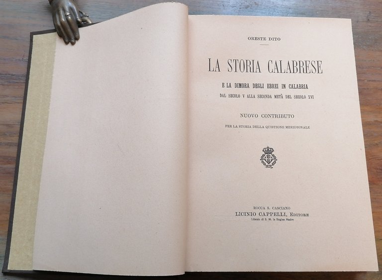 La Storia Calabrese e la dimora degli Ebrei in Calabria, …