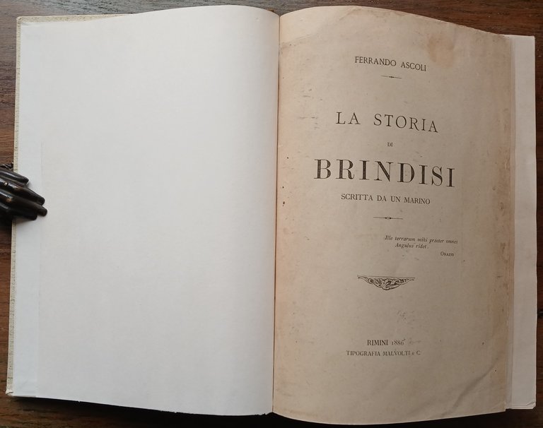 La storia di Brindisi scritta da un Marino.