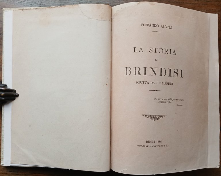 La storia di Brindisi scritta da un Marino.