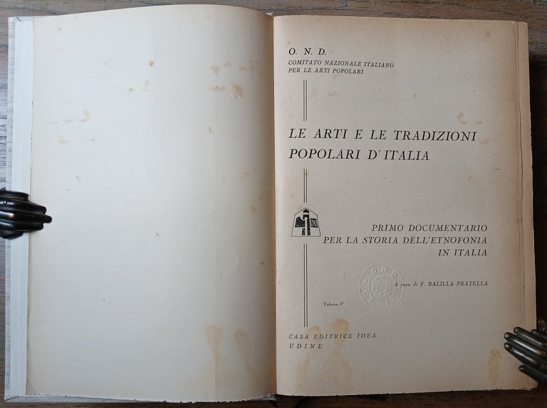 Le Arti e le Tradizioni popolari d'Italia. Primo documentario per …