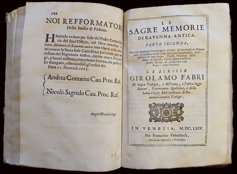 Le Sagre Memorie di Ravenna antica.