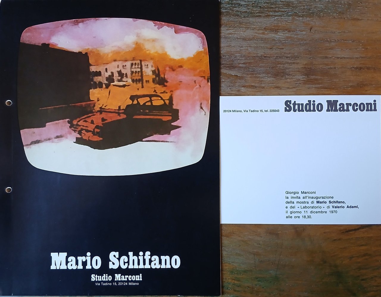 Mario Schifano. Paesaggi TV. Dicembre 1970.