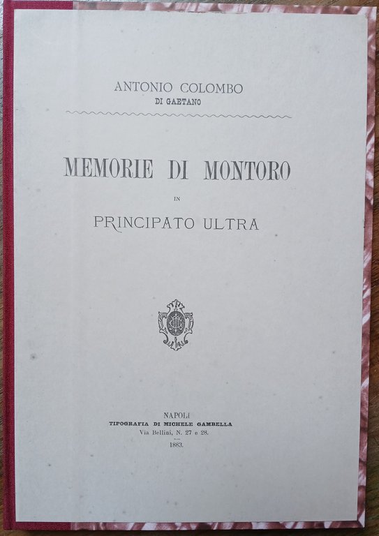 Memorie di Montoro in Principato Ultra.
