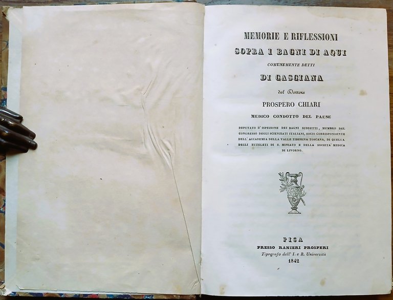 Memorie e riflessioni sopra i Bagni di Aqui comunemente detti …