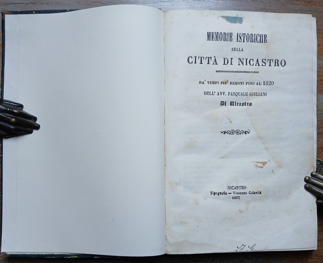 Memorie istoriche della Città di Nicastro da' tempi più remoti …