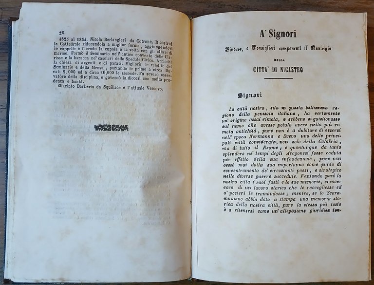 Memorie istoriche della Città di Nicastro da' tempi più remoti …