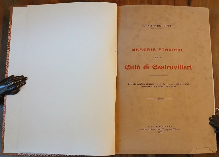 Memorie storiche della Città di Castrovillari.