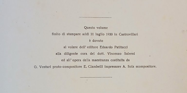 Memorie storiche della Città di Castrovillari.