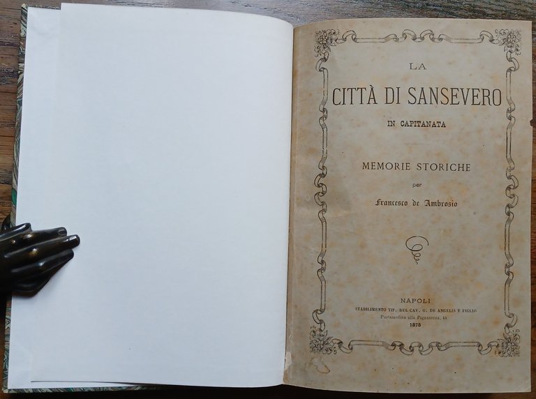 Memorie storiche della Città di Sansevero in Capitanata.