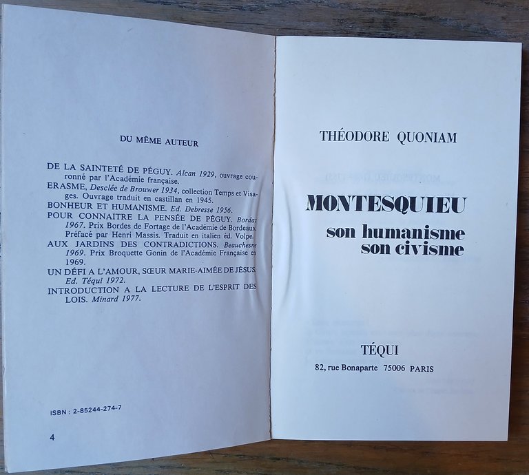 Montesquieu son humanisme son civisme. | Immagine Gallery 3