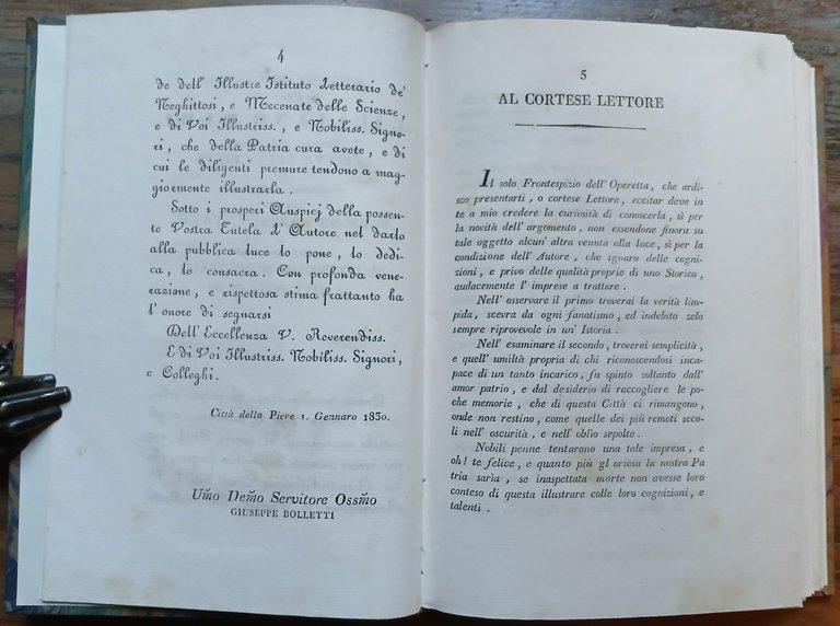 Notizie istoriche di Città della Pieve raccolte da Giuseppe Bolletti, …