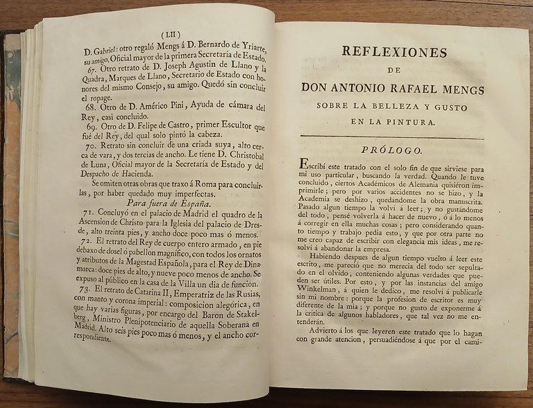 Obras de D. Antonio Rafael Mengs, primer pintor de Càmara …