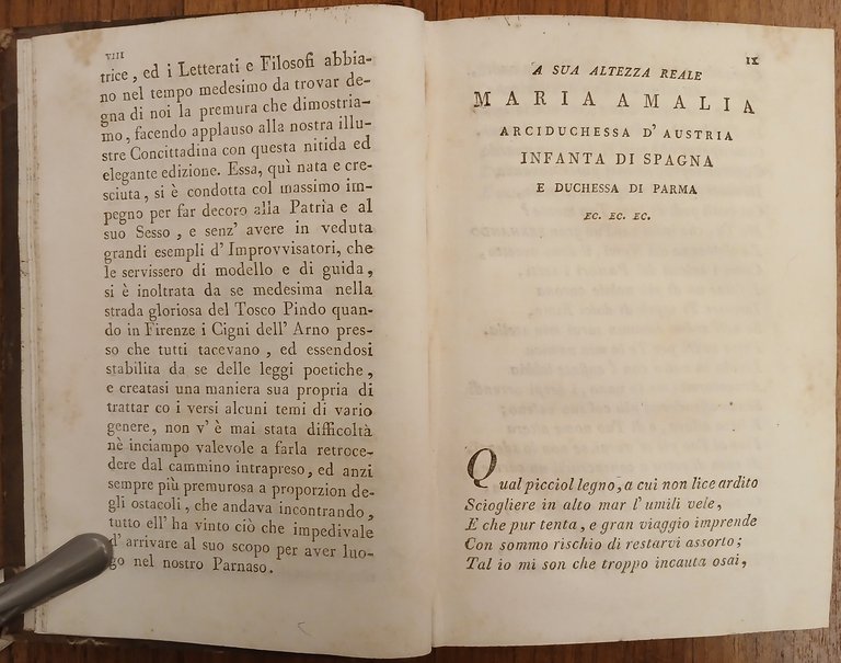 Poesie di Fortunata Sulgher Fantastici, fra gli arcadi Temira Parraside …