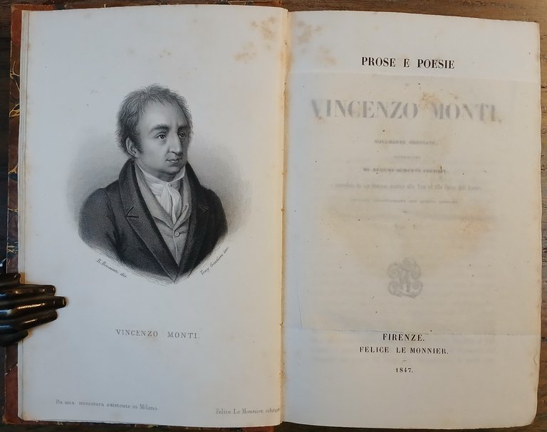 Prose e poesie di Vincenzo Monti nuovamente ordinate, accresciute di …