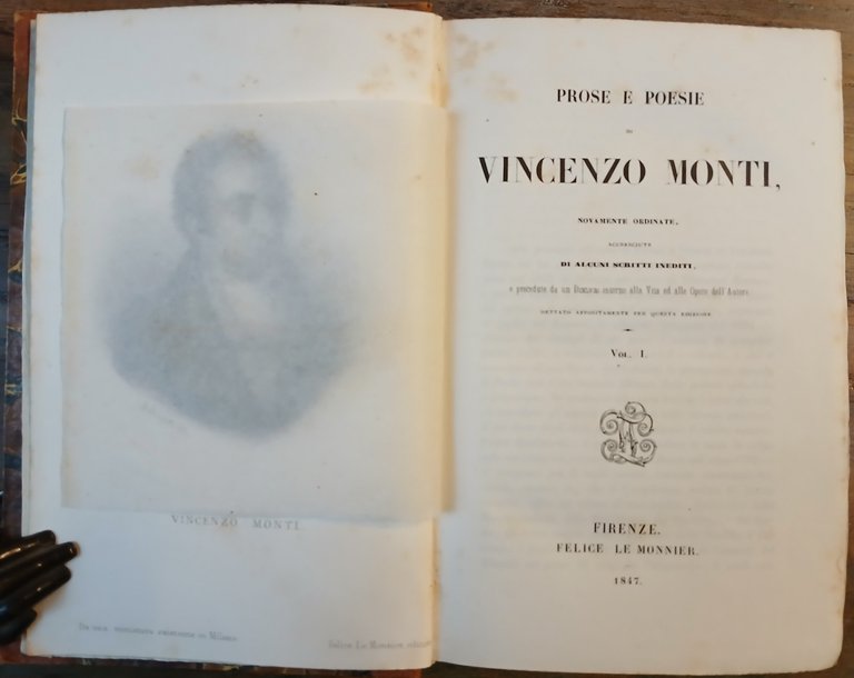 Prose e poesie di Vincenzo Monti nuovamente ordinate, accresciute di …