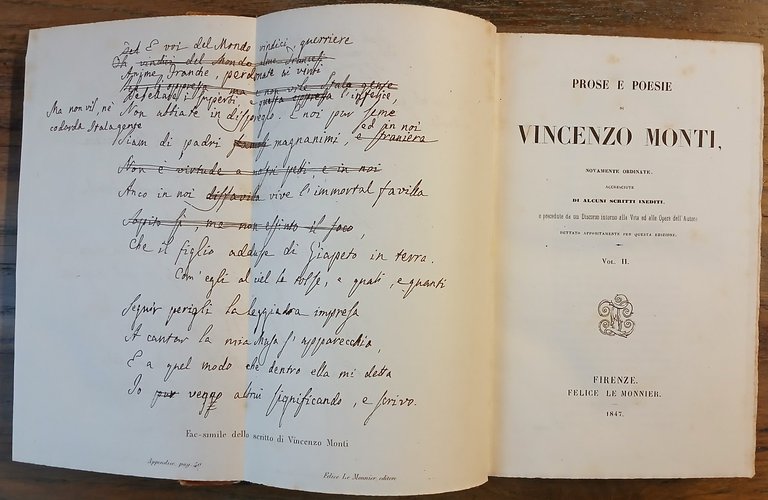 Prose e poesie di Vincenzo Monti nuovamente ordinate, accresciute di …