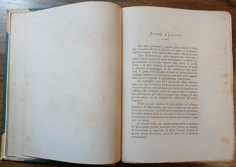 Qual'è la storia vera della nuova città di Marcianise? Ovvero …