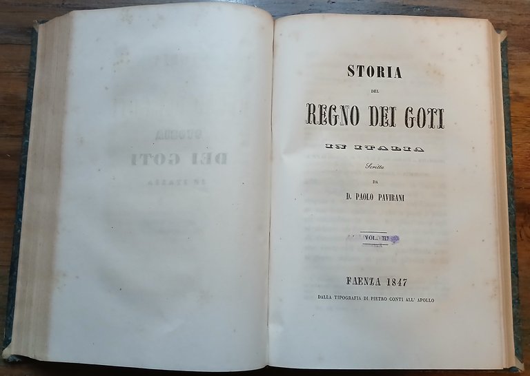 Storia del Regno dei Goti in Italia.