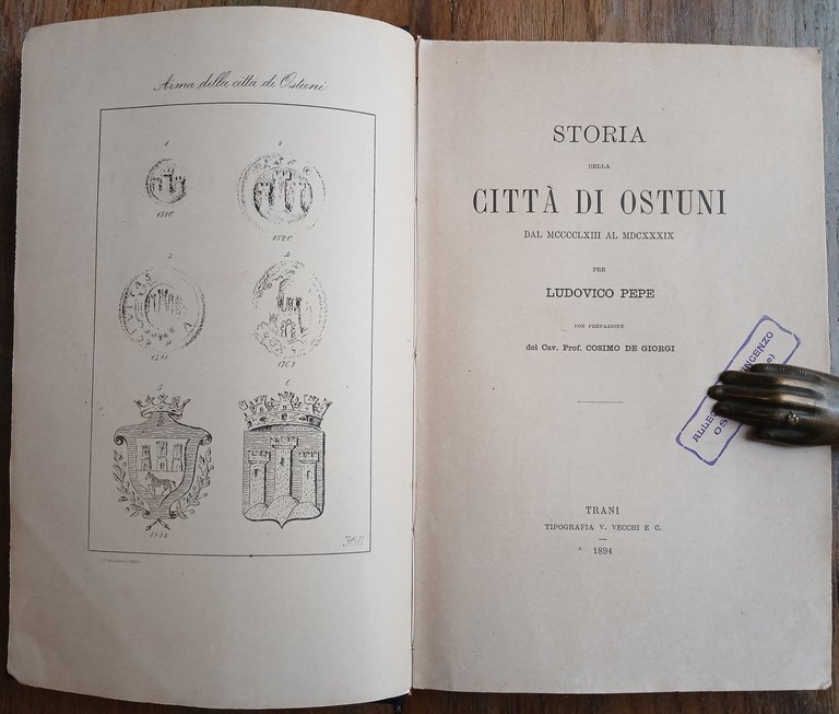 Storia della Città di Ostuni dal MCCCCLXIII al MDCXXXIX.