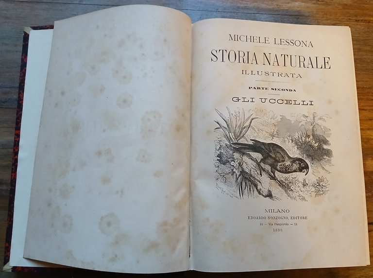 Storia Naturale illustrata. Parte prima : I Mammiferi. Parte seconda …