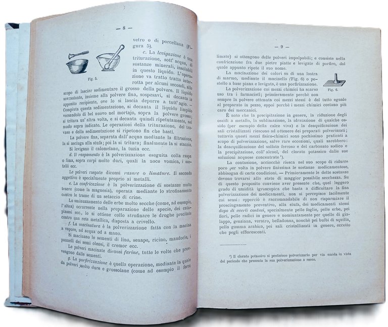 Trattato elementare di farmacia galenica generale, di Giovanni Candussio farmacista.