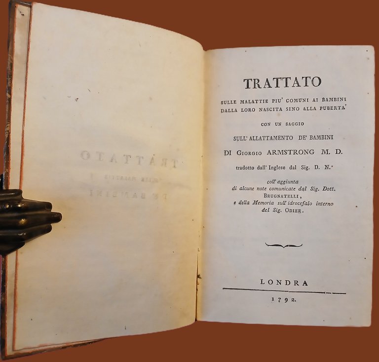 Trattato sulle malattie più comuni ai bambini dalla loro nascita …