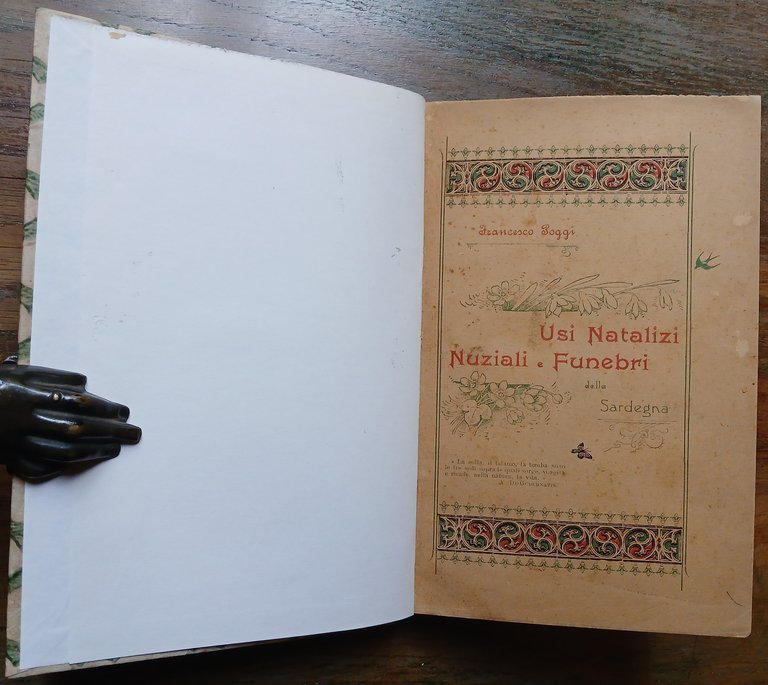 Usi natalizi nuziali e funebri della Sardegna.