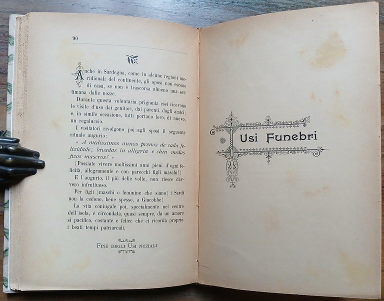 Usi natalizi nuziali e funebri della Sardegna.