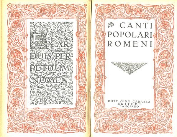 Canti Popolari Romeni