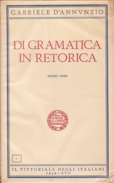 DI GRAMMATICA IN RETORICA