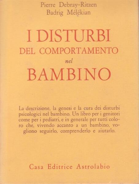 I DISTURBI DEL COMPORTAMENTO NEL BAMBINO