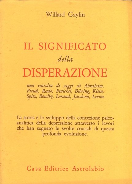 IL SIGNIFICATO DELLA DISPERAZIONE