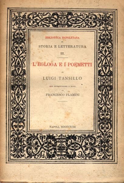 L'egloga e i poemetti