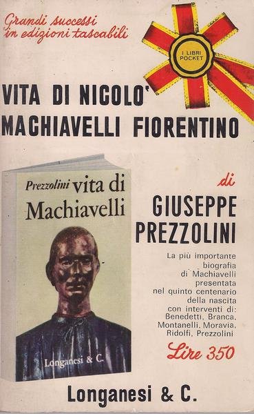 VITA DI NICOLO' MACHIAVELLI FIORENTINO