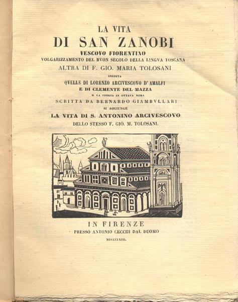 Vita di SAN ZANOBI