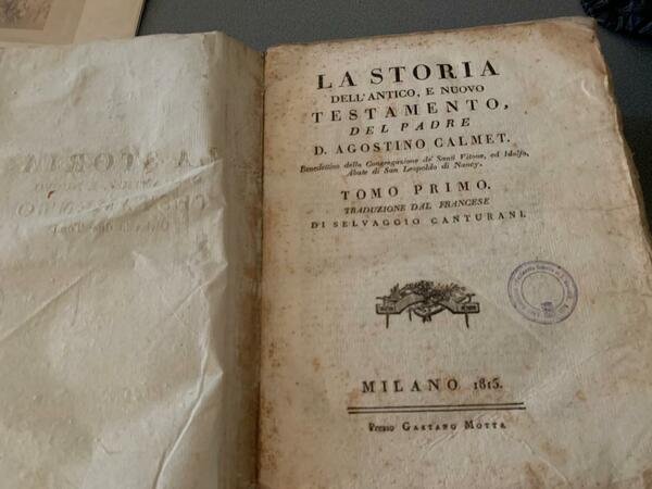 La Storia dell'Antico e Nuovo Testamento del Padre D. Agostino …