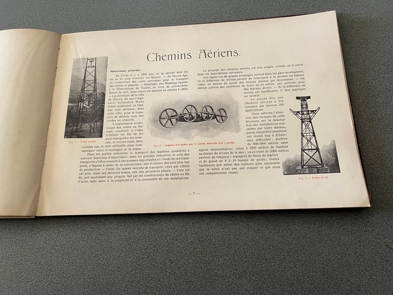 'Chemins Aériens' de tous systèmes, à trois cables (porteur et …